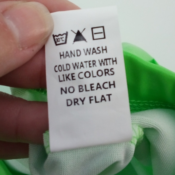 NWT Fashion Nova Rough Rider Biker Shorts Neon Lime Green M Vegan Leather Style - Picture 8 of 9